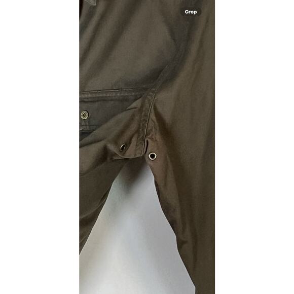 VTG Lauren Ralph Long Sleeve Snap Button Utility Shacket Women's M Olive Green - Picture 8 of 12